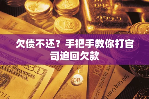 武汉欠债不还？手把手教你打官司追回欠款