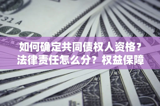 武汉如何确定共同债权人资格？法律责任怎么分？权益保障技巧揭秘！