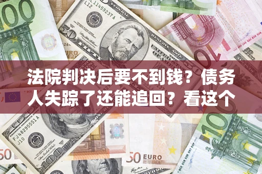 武汉法院判决后要不到钱？债务人失踪了还能追回？看这个方法！