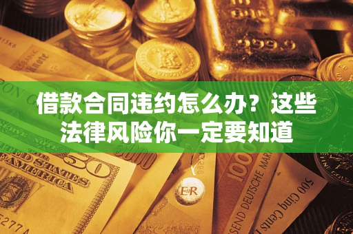 武汉借款合同违约怎么办？这些法律风险你一定要知道