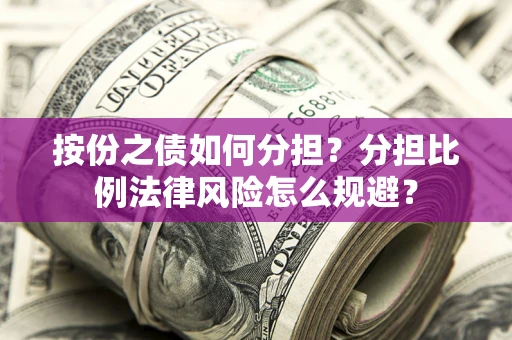 武汉按份之债如何分担？分担比例法律风险怎么规避？