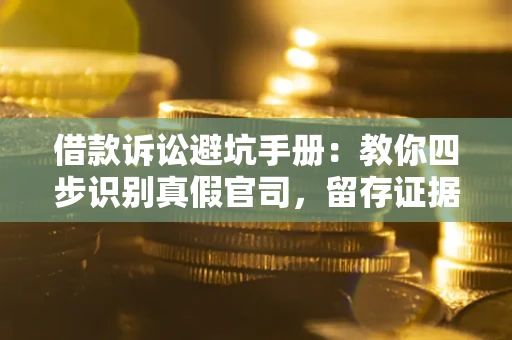 武汉借款诉讼避坑手册：教你四步识别真假官司，留存证据不踩雷