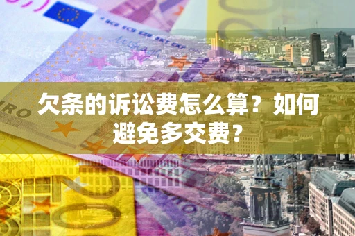 武汉欠条的诉讼费怎么算？如何避免多交费？