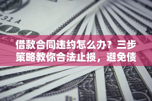 武汉借款合同违约怎么办？三步策略教你合法止损，避免债务危机升级
