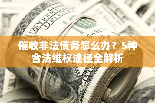 武汉催收非法债务怎么办？5种合法维权途径全解析