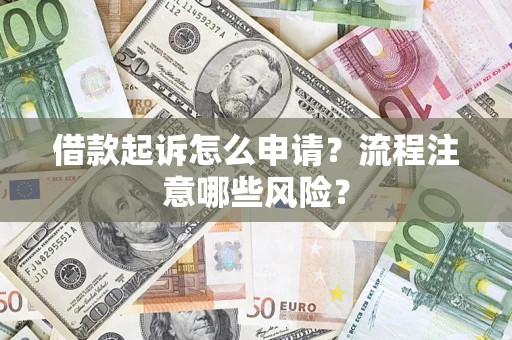 武汉借款起诉怎么申请？流程注意哪些风险？